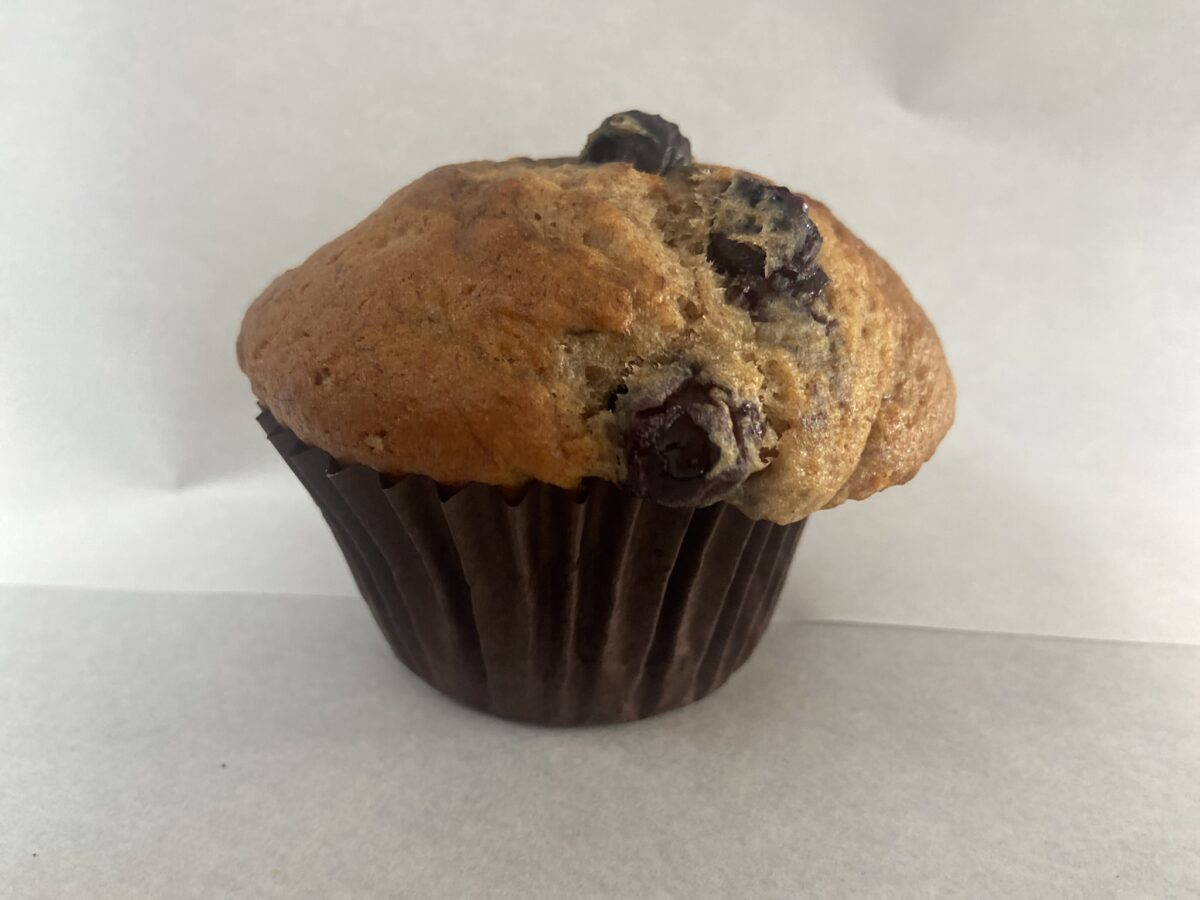 Banana blueberry muffin