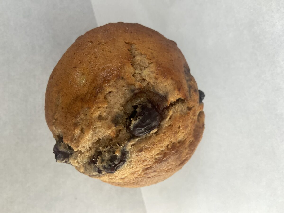 Banana blueberry muffin