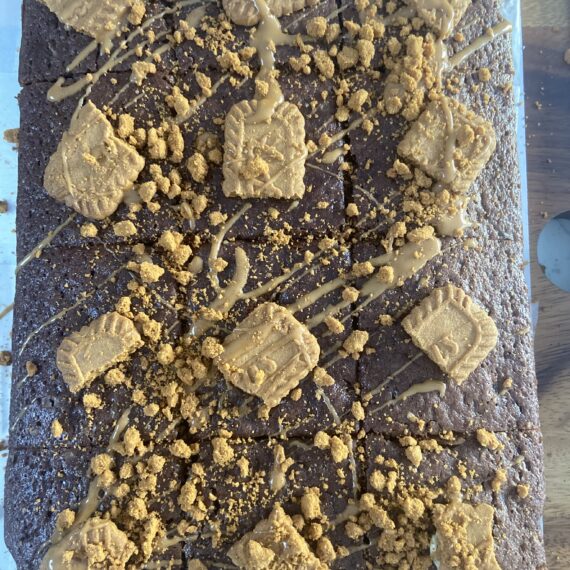 Biscoff brownies