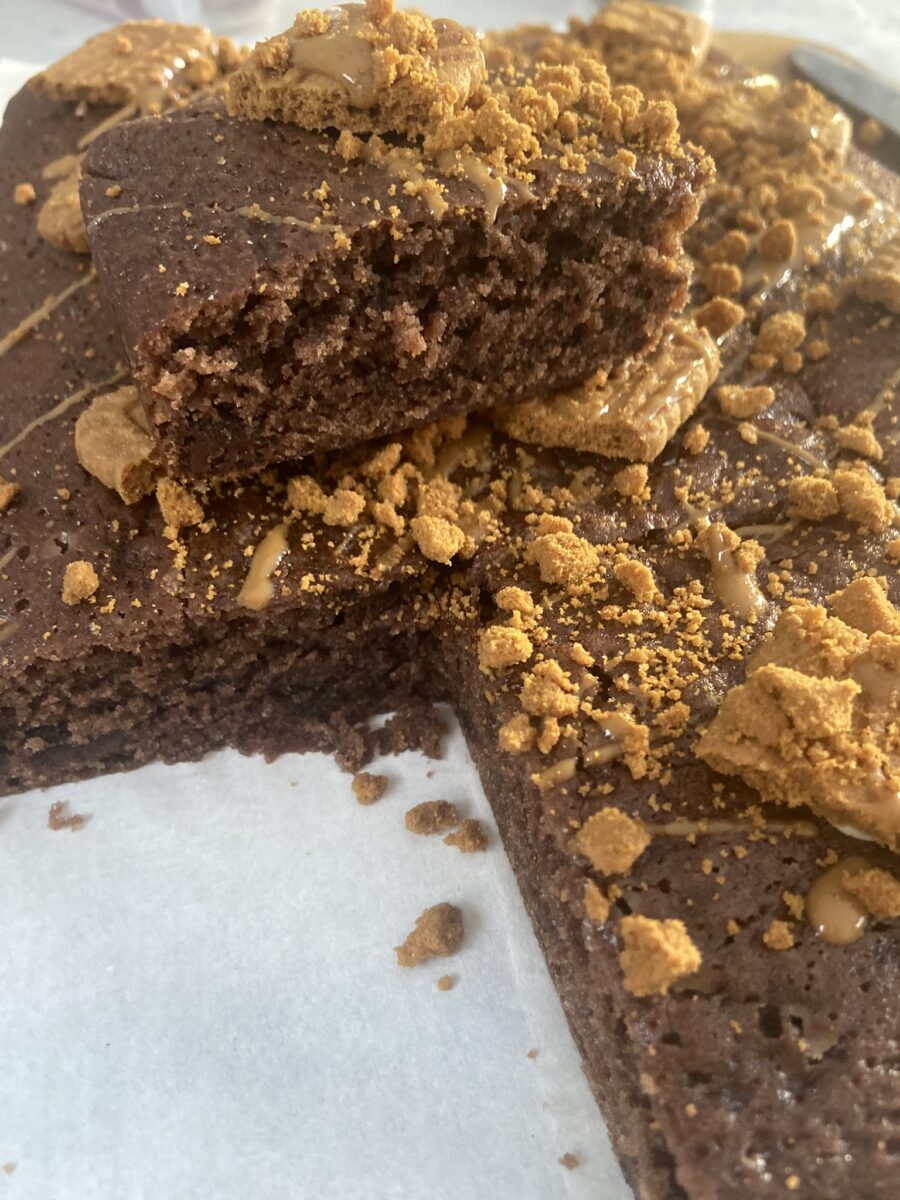Biscoff brownies