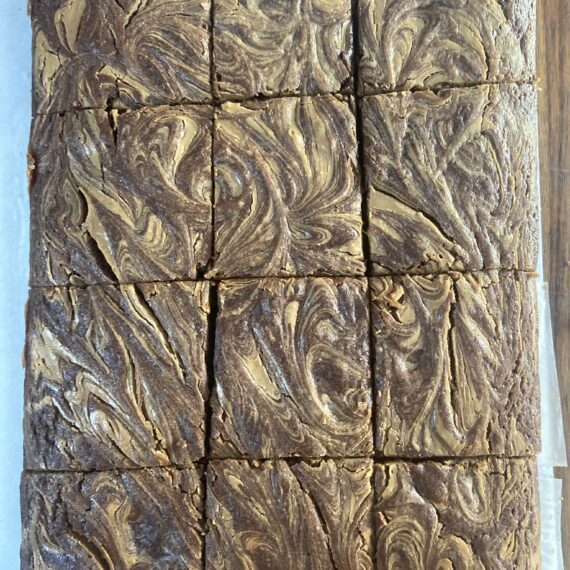 Peanut butter brownies