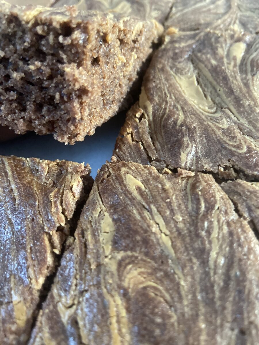 Peanut butter brownies